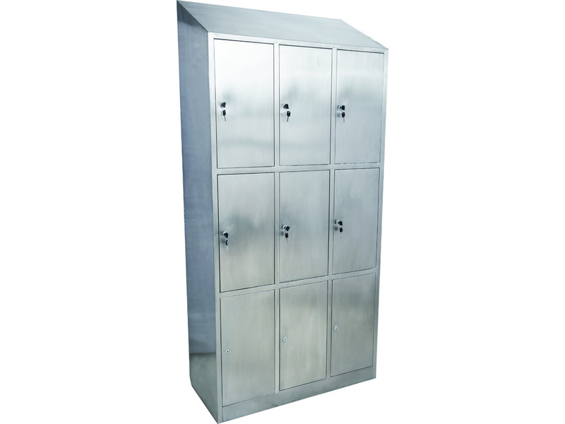 宣城不銹鋼斜頂儲(chǔ)物柜