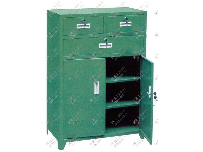 張家口三屜雙門工器具柜
