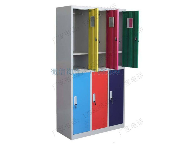喀什彩色6門鐵皮柜