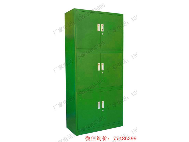 鎮(zhèn)江綠色三節(jié)六門鐵柜
