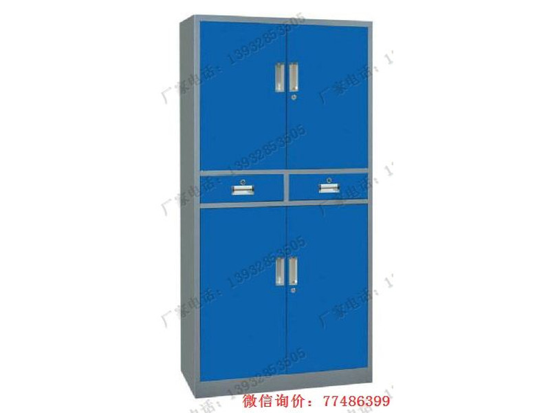 黑河藍(lán)色鐵門(mén)二屜檔案資料柜